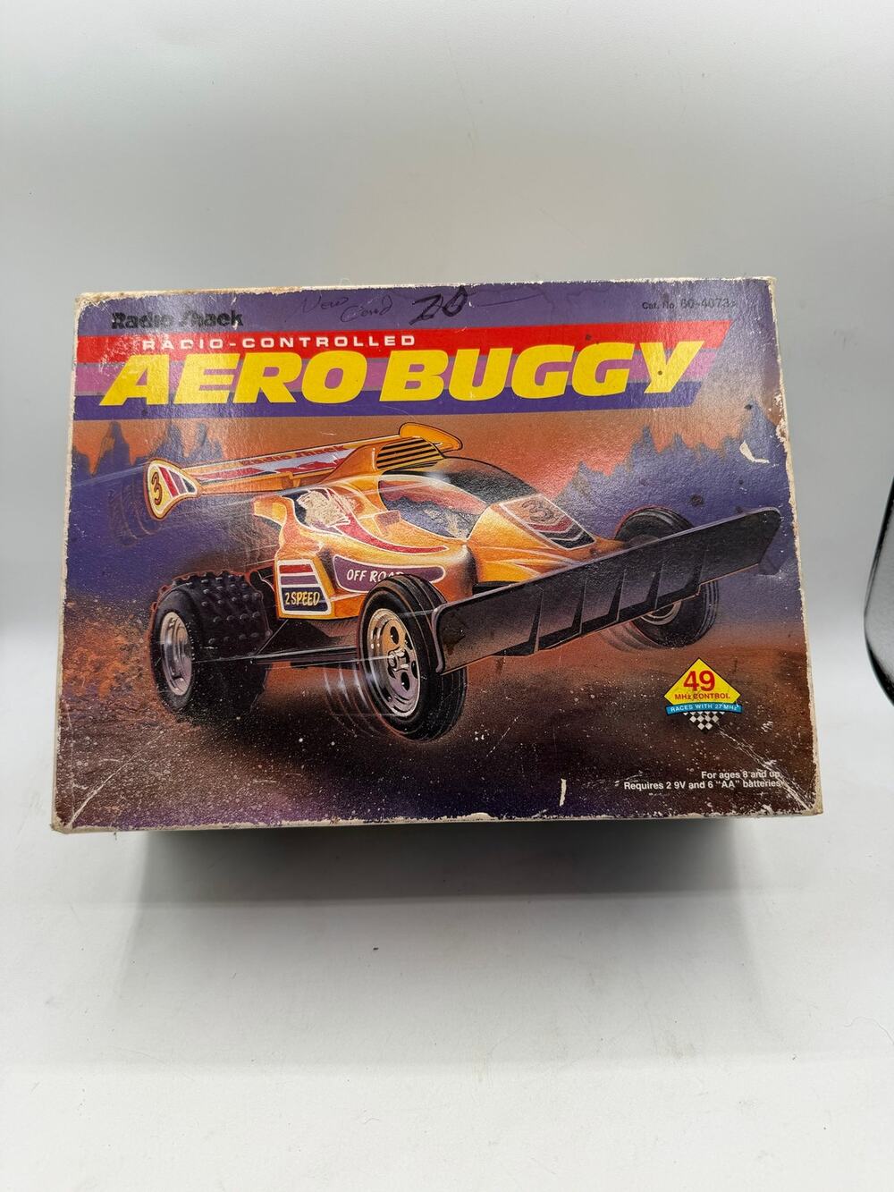 Vintage 1980 Radio Shack RC Aero Buggy 2 Speed Remote Control Car w/Box 60-4073⁠
